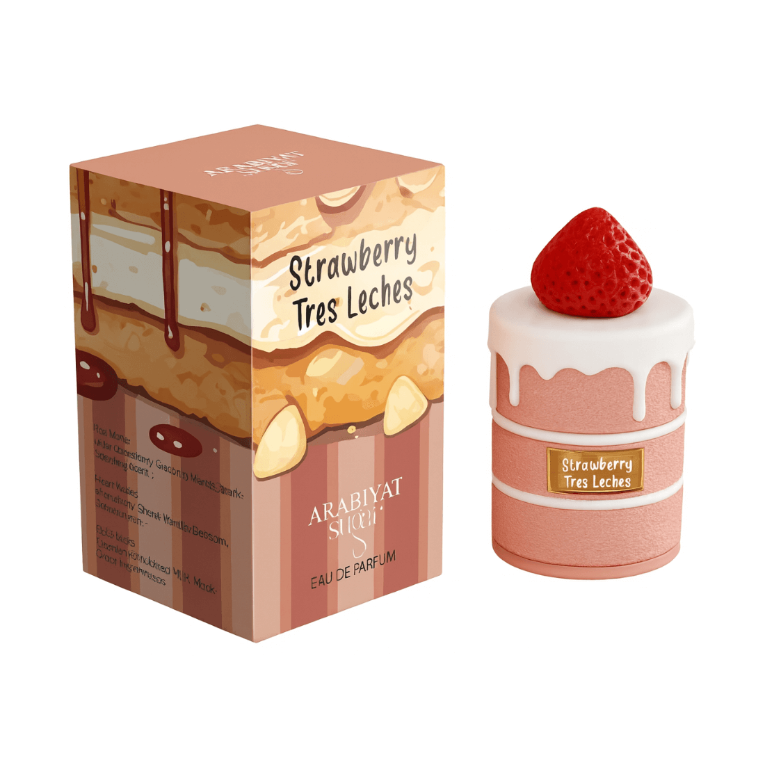 Arabiyat Prestige Strawberry Tres Leches Parfum - süßer Gourmand Duft mit Erdbeeren und Vanillecreme